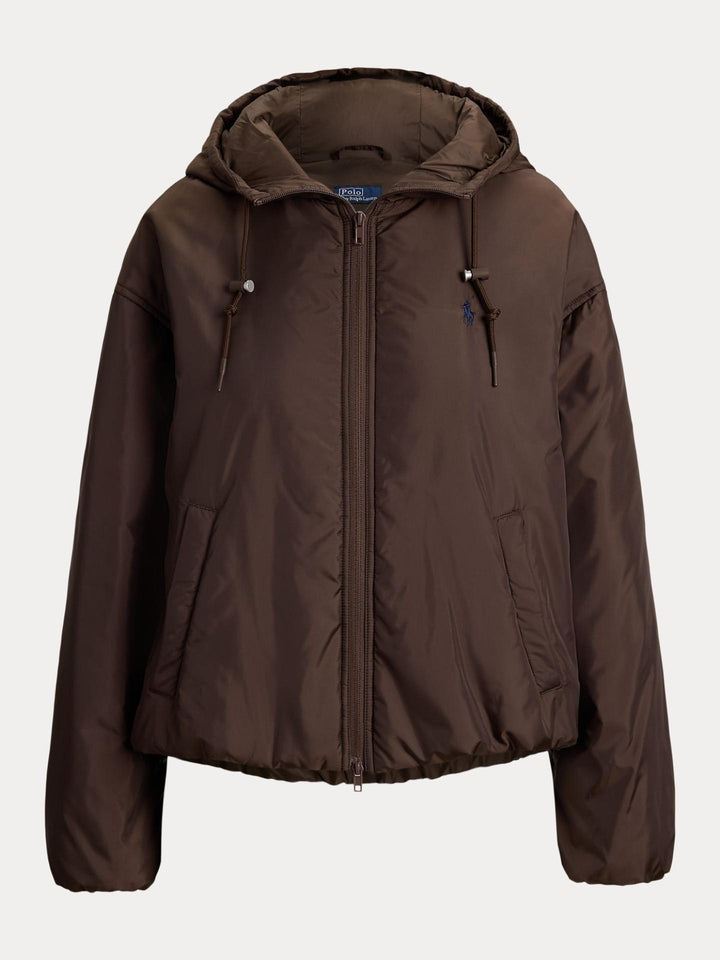 Brun Vattenavvisande Puffer Huvjacka - Polo Ralph Lauren