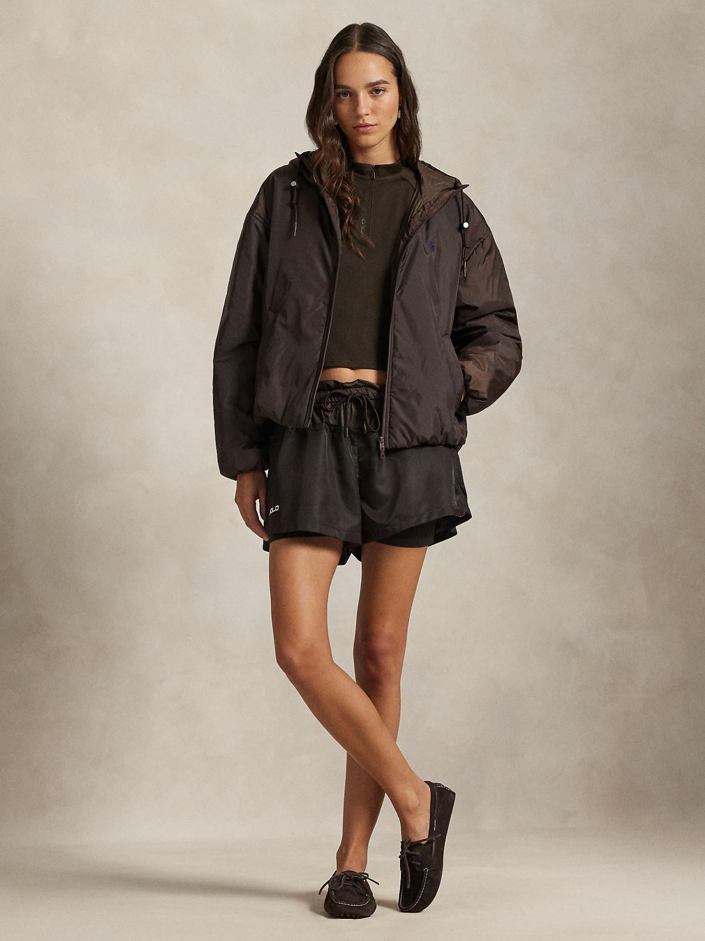 Brun Vattenavvisande Puffer Huvjacka - Polo Ralph Lauren