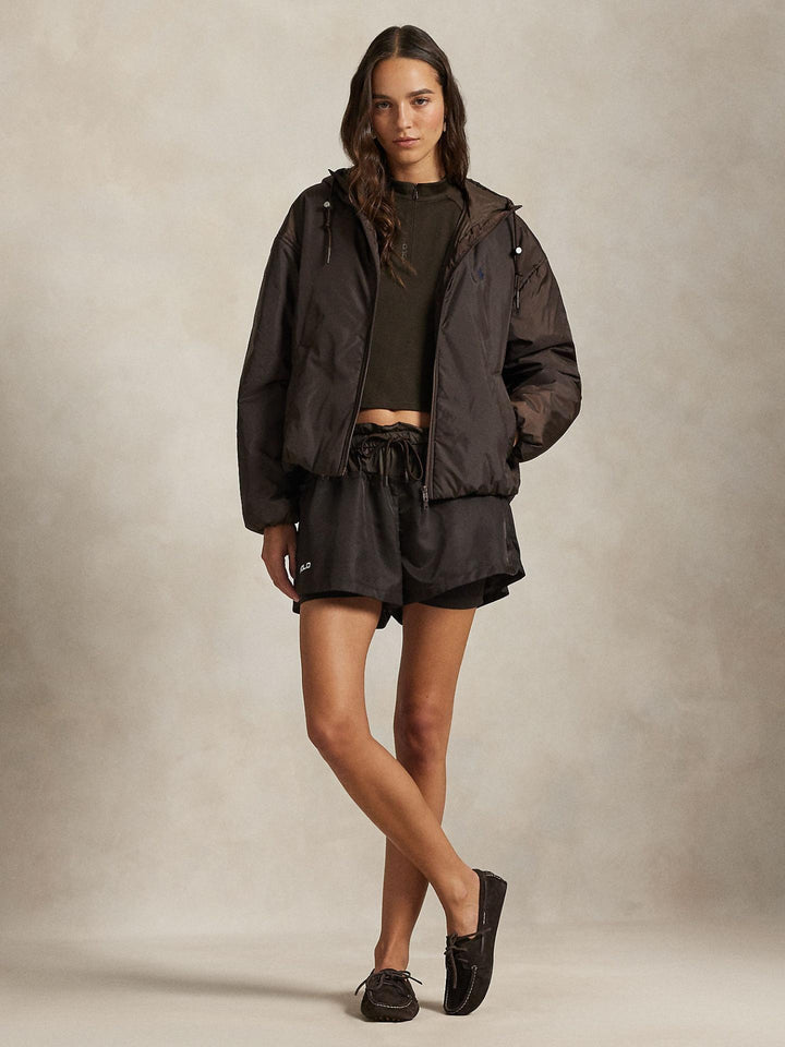Brun Vattenavvisande Puffer Huvjacka - Polo Ralph Lauren