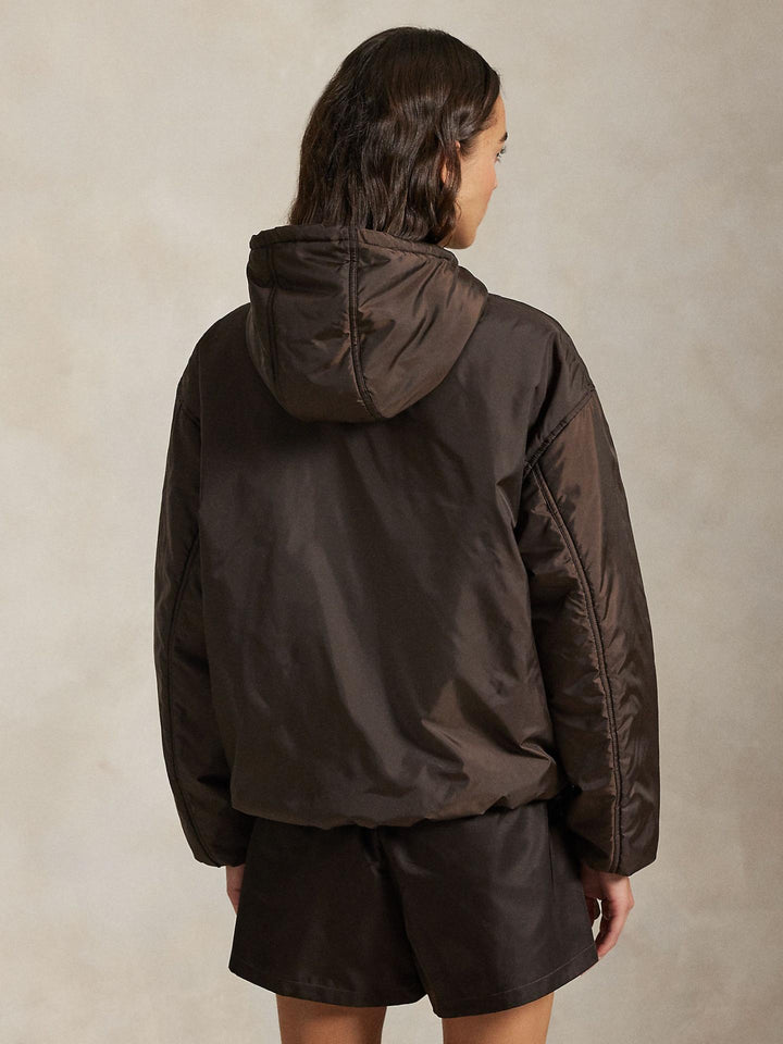 Brun Vattenavvisande Puffer Huvjacka - Polo Ralph Lauren
