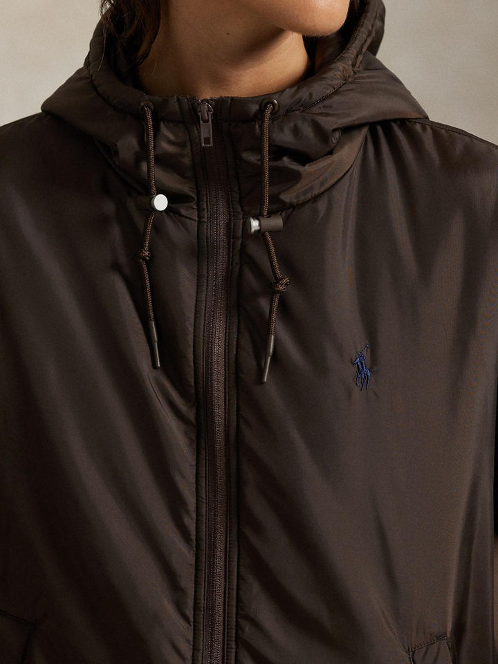 Brun Vattenavvisande Puffer Huvjacka - Polo Ralph Lauren