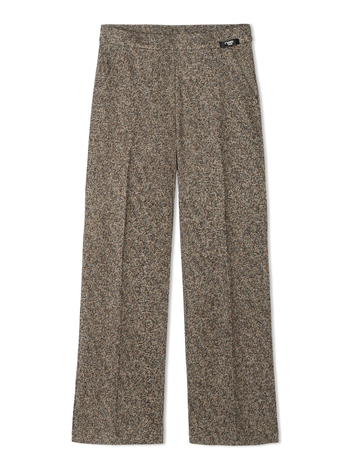 Brunmelerad Ava Utility Tweedbyxa - Cambio