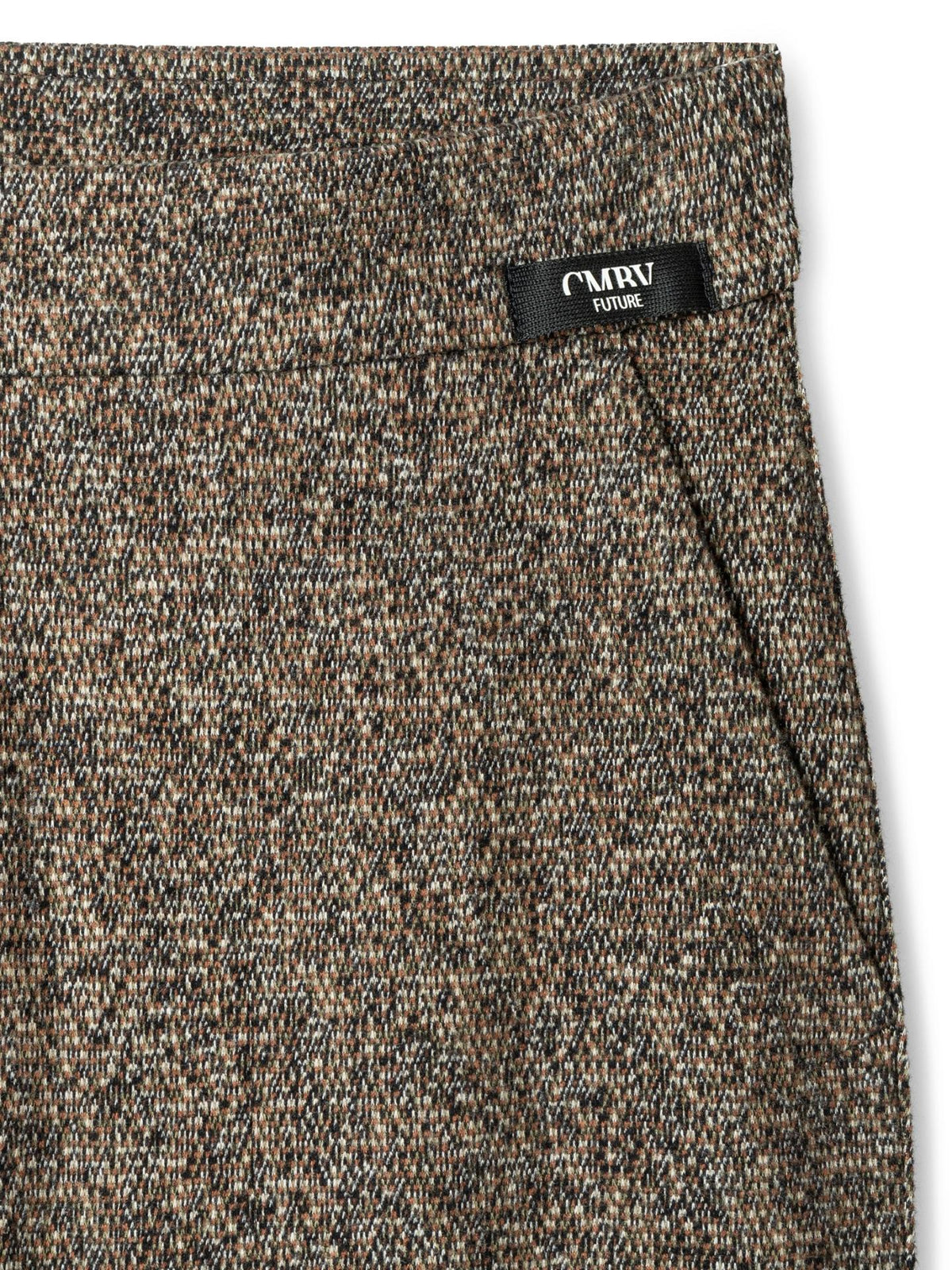Brunmelerad Ava Utility Tweedbyxa - Cambio