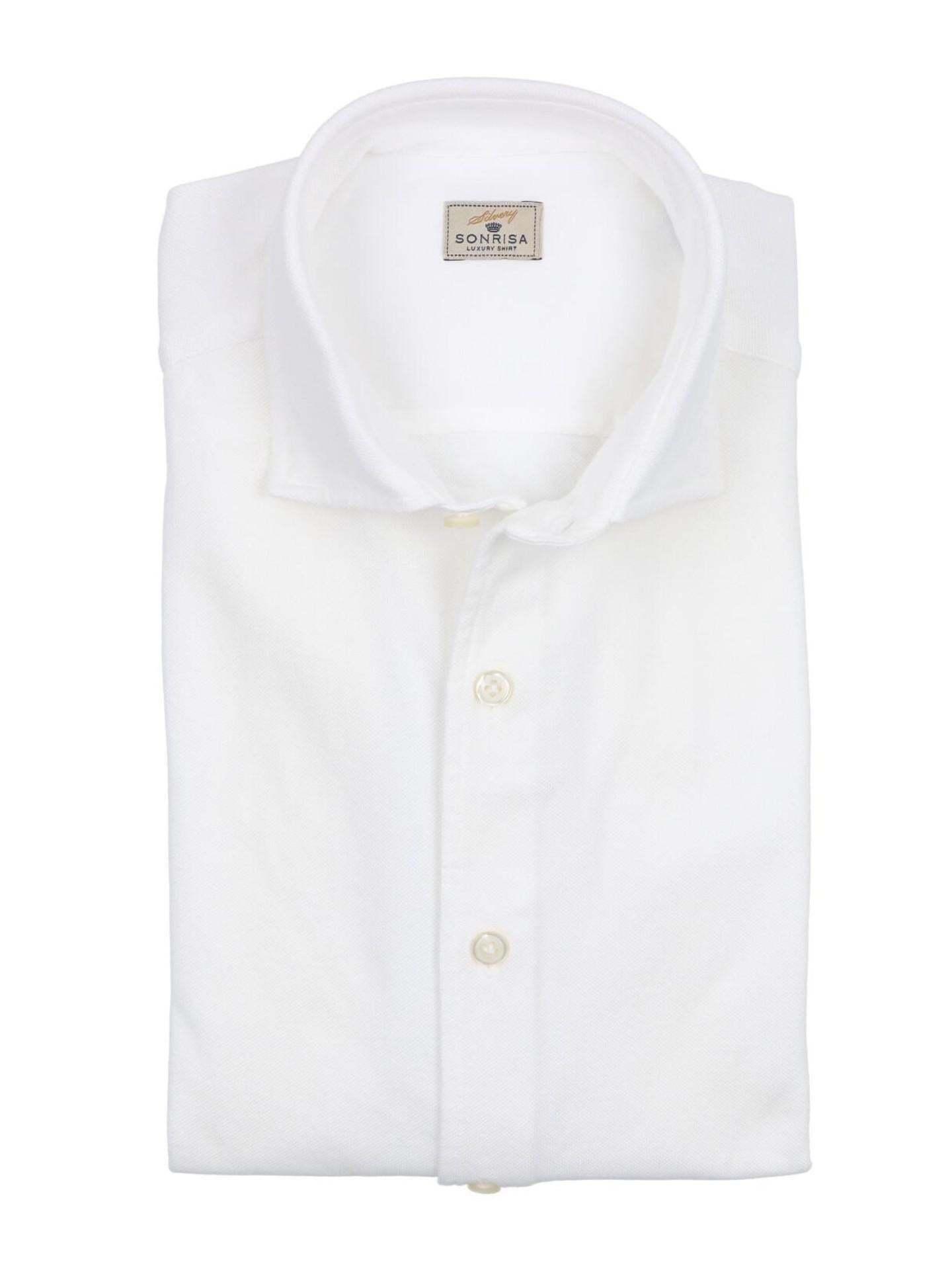 Ljusbrun Casual Jersey Pikéskjorta - Sonrisa