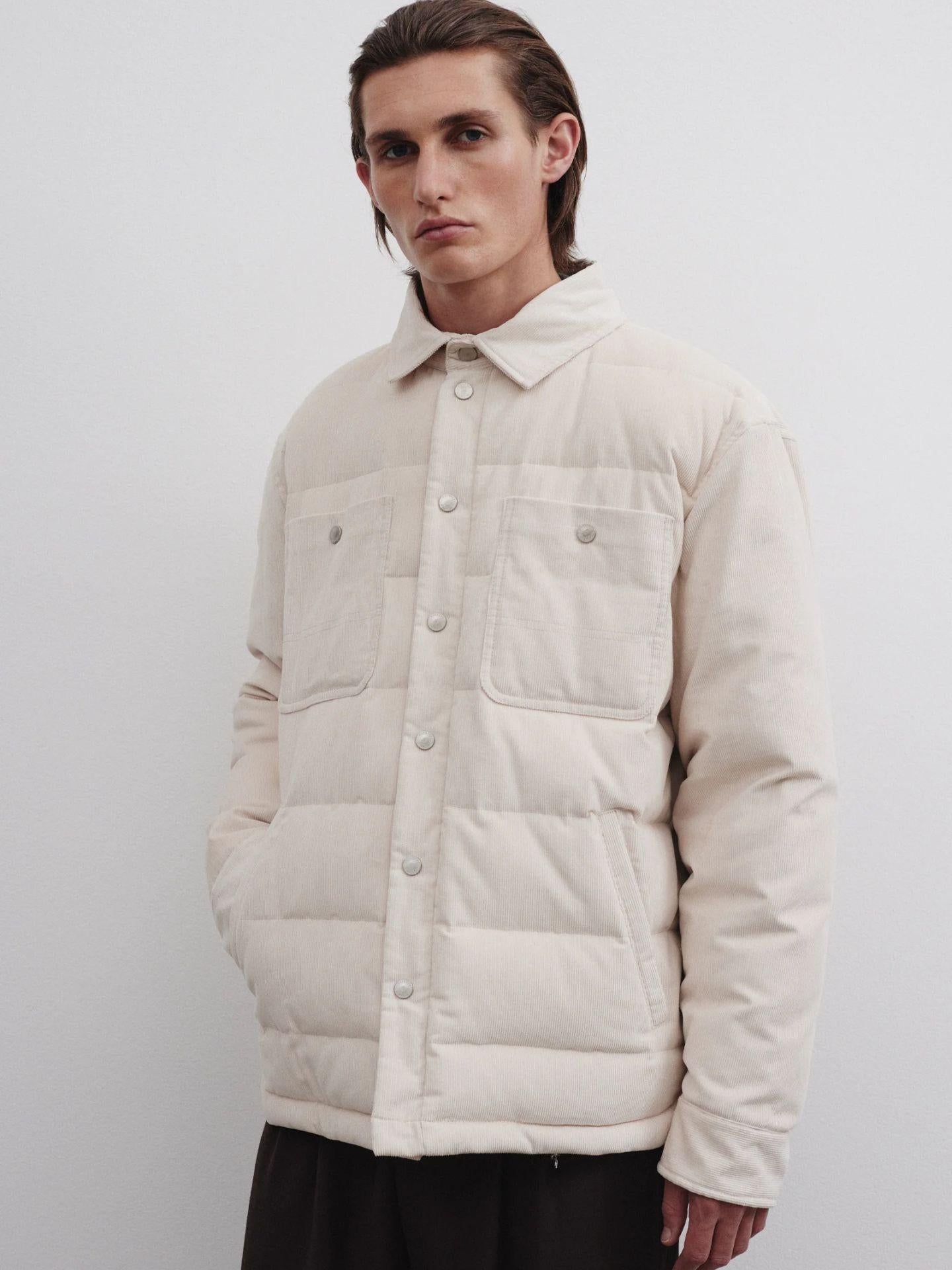 Corduroy Down Shirt Jacket