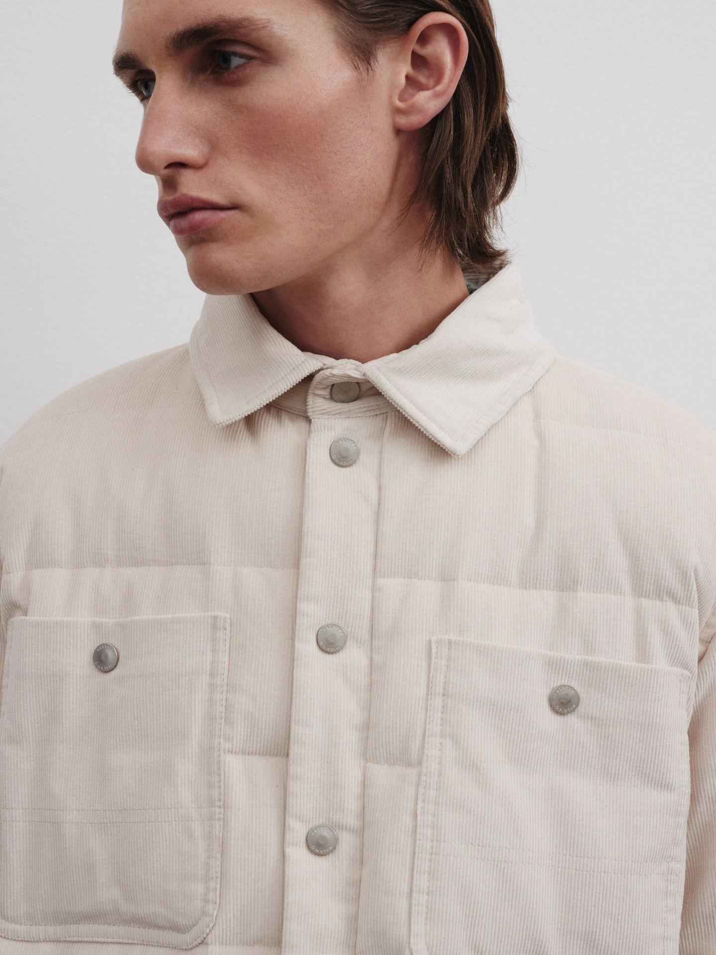 Corduroy Down Shirt Jacket