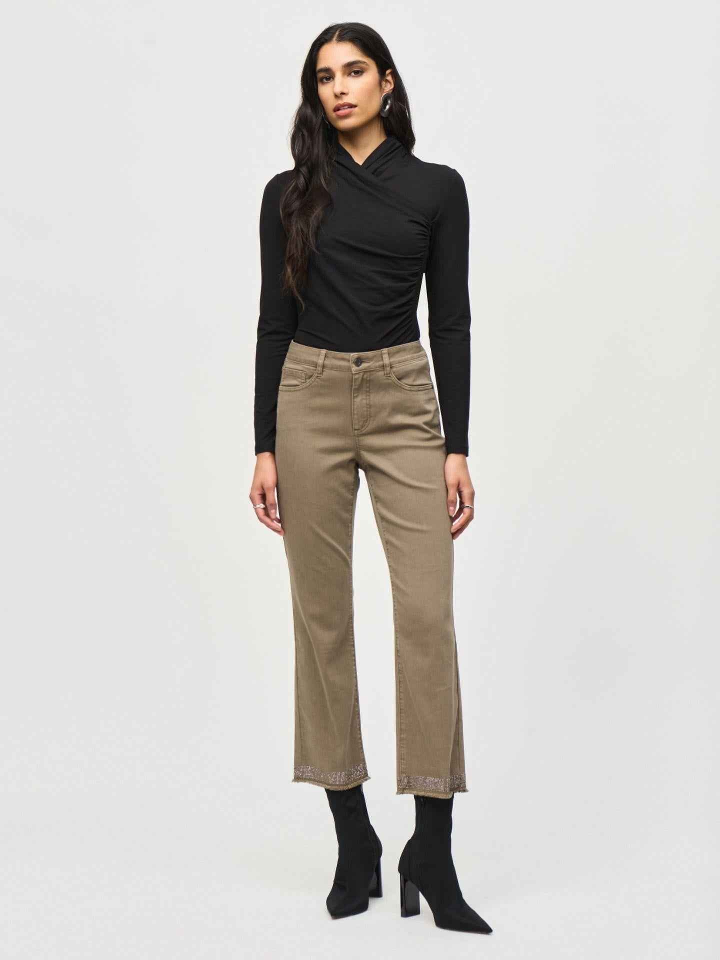 Cowl Neck Draperad Topp