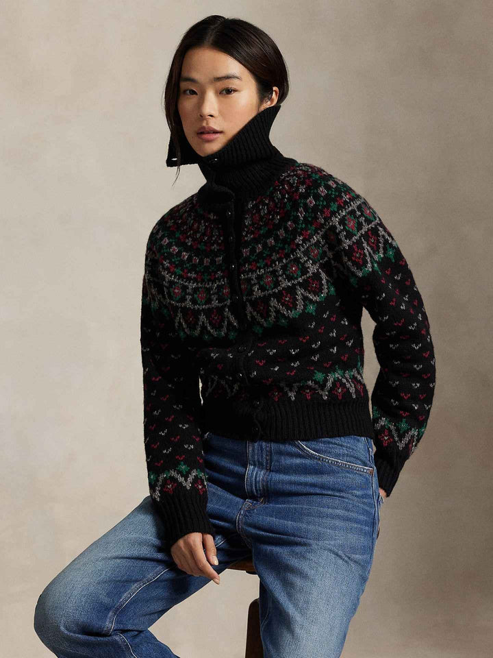 Fair Isle Cardigan i Ullmix