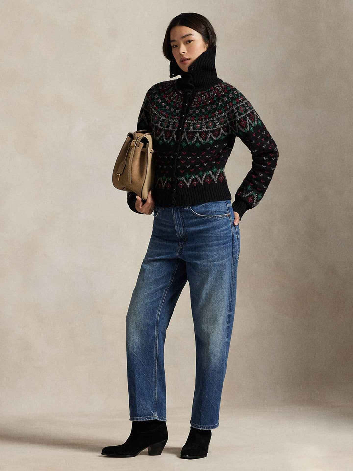 Fair Isle Cardigan i Ullmix