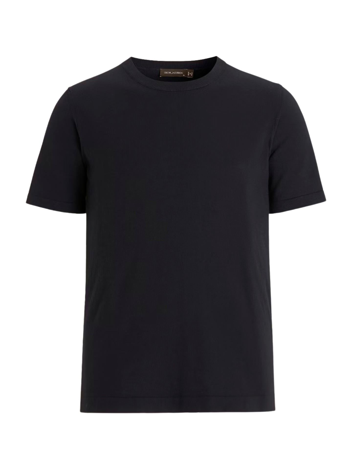 Finstickad T-shirt i Bomull