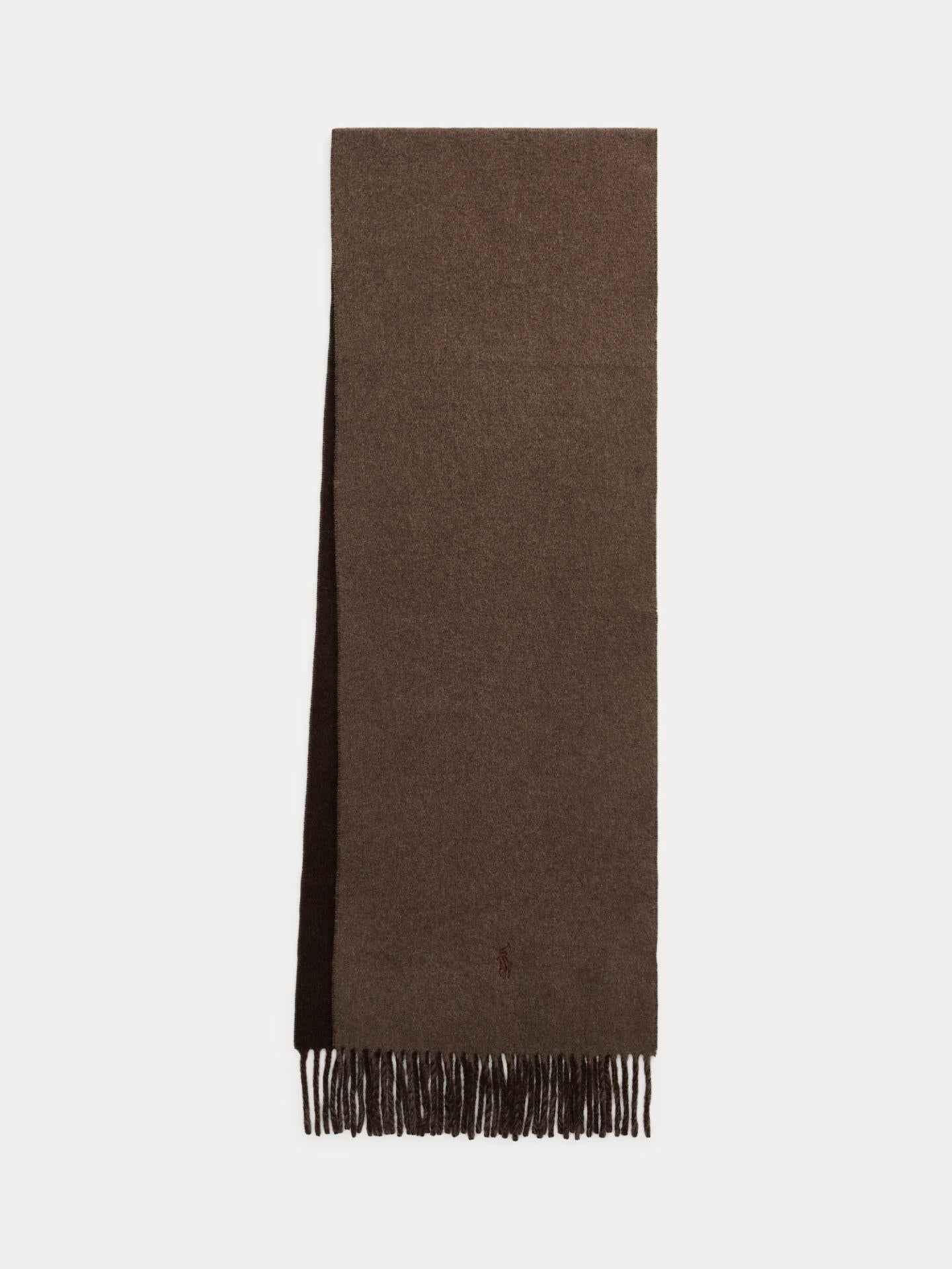 Fransad Vändbar Ullscarf