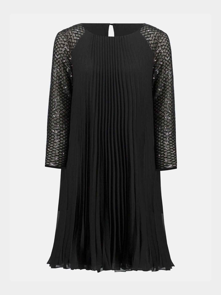 Glitterplisserad Festklänning