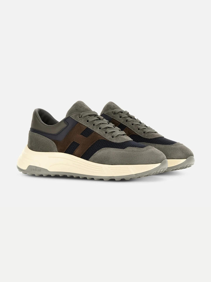 Hogan - Grå Blå Brun Hyperlight Sneaker