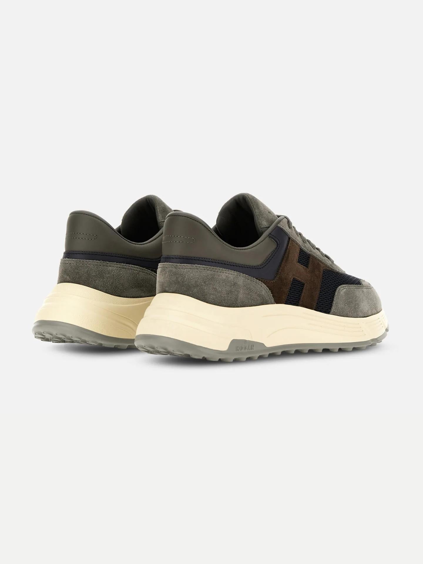 Hogan - Grå Blå Brun Hyperlight Sneaker