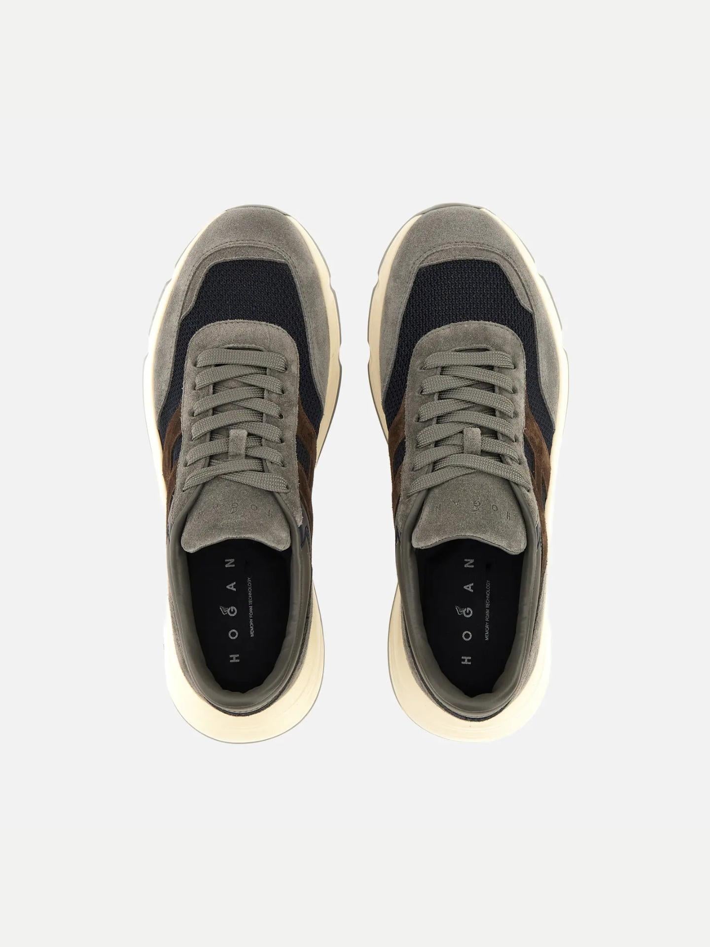 Hogan - Grå Blå Brun Hyperlight Sneaker