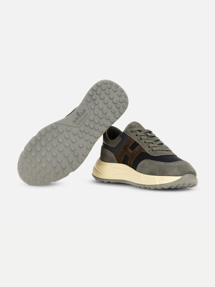 Hogan - Grå Blå Brun Hyperlight Sneaker