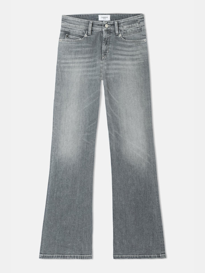 Cambio - Grå Paris Flared Jeans