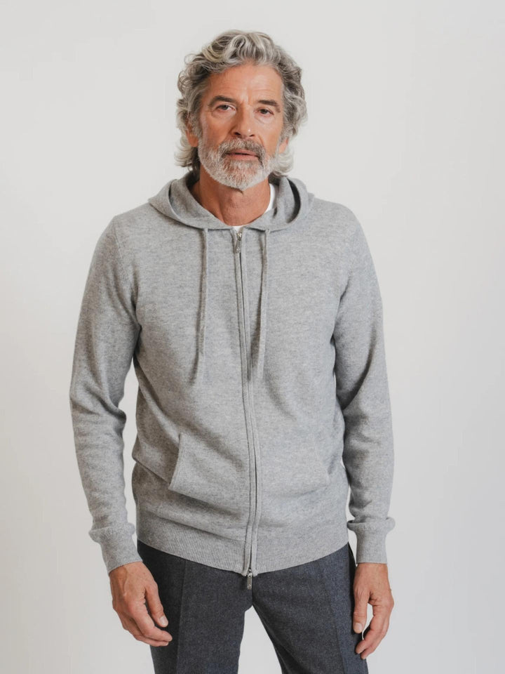 Grå Royal Kashmir Hoodie - Brown Avenue