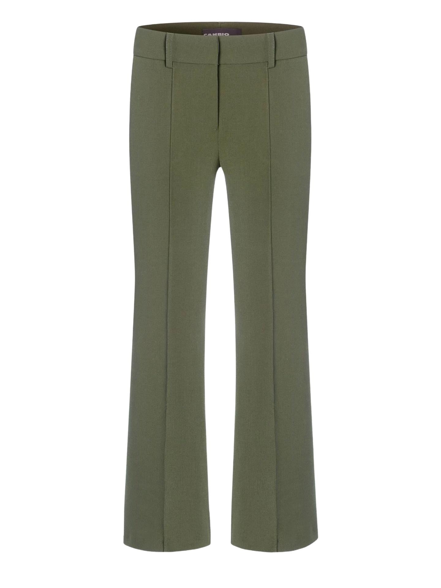 Grön Farah Cropped Flared Byxa - Cambio