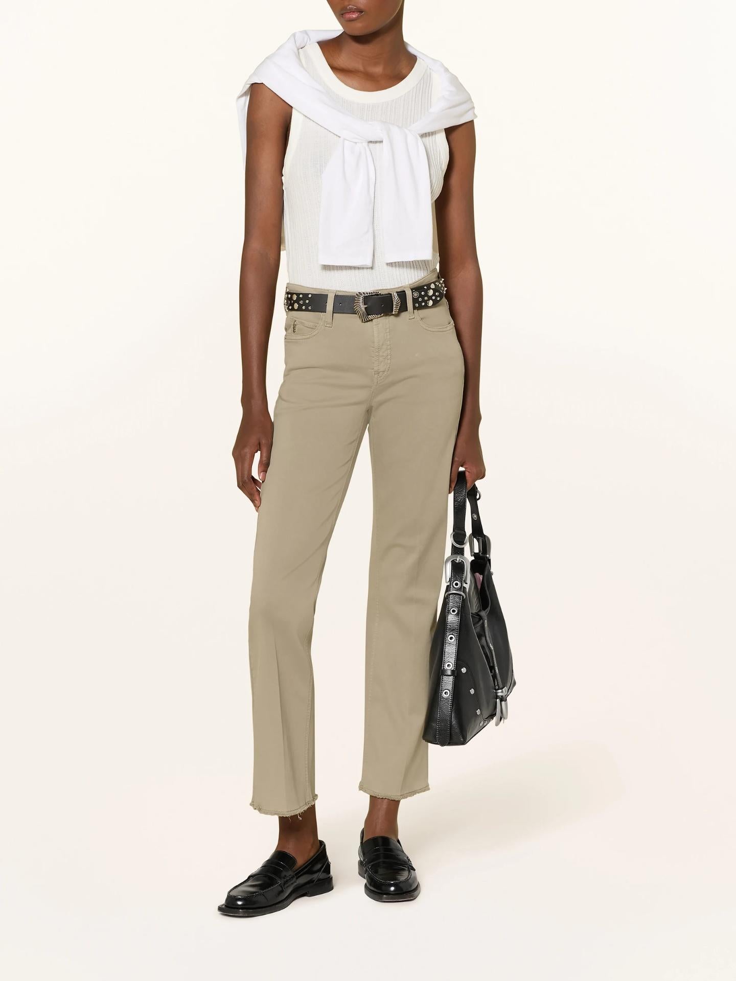 Grön Francesca Bootcut Cropped Jeans - Cambio