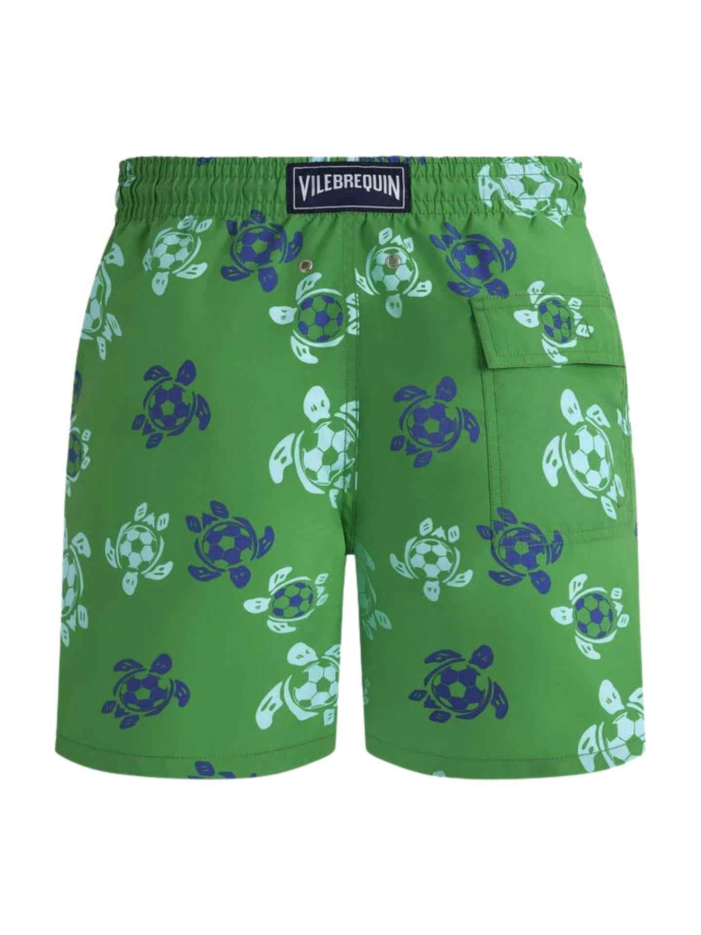 Gröna Football Turtles Badshorts