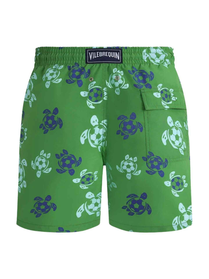 Gröna Football Turtles Badshorts