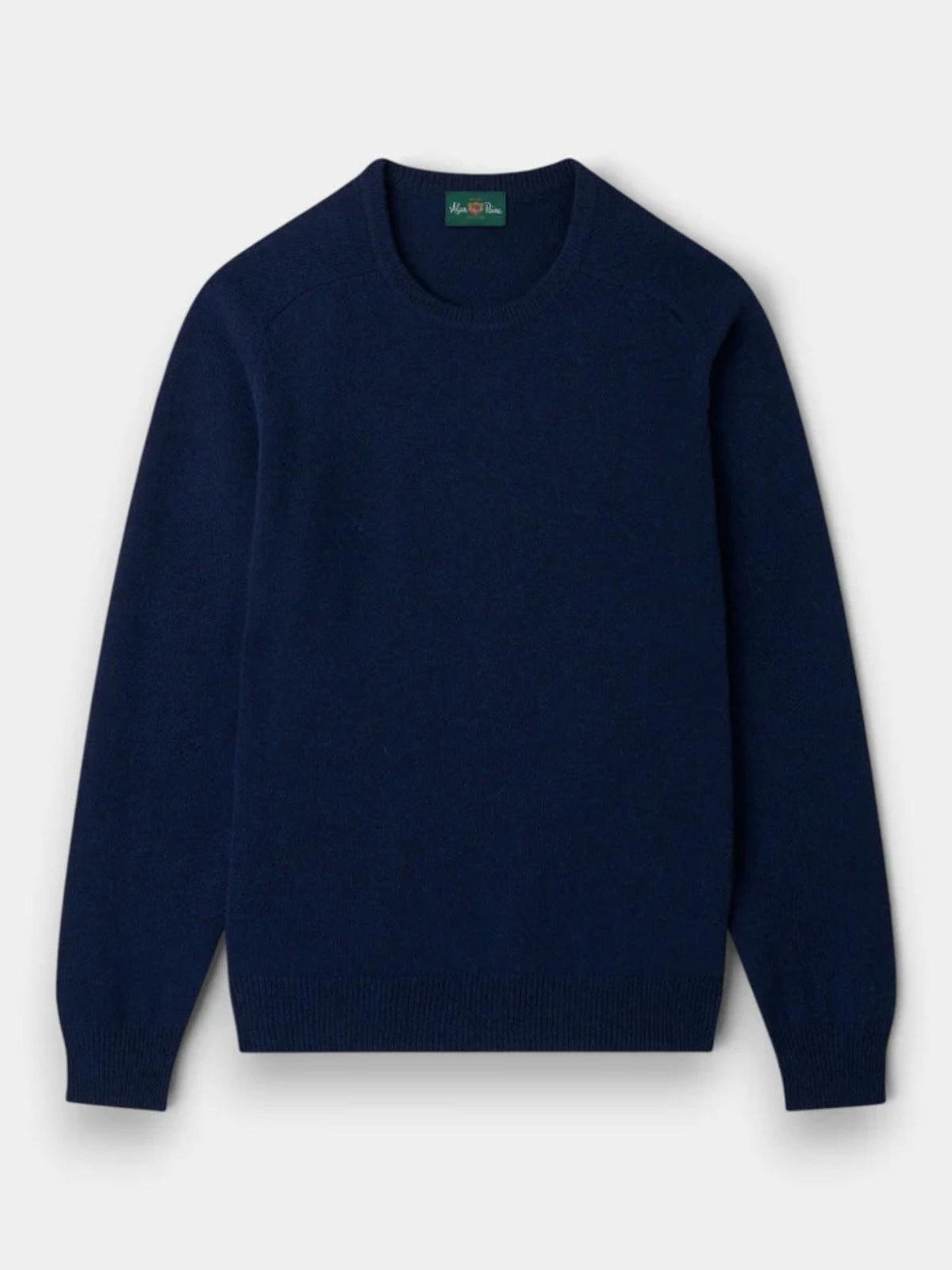 Indigo Crew Neck Lammullströja - Alan Paine
