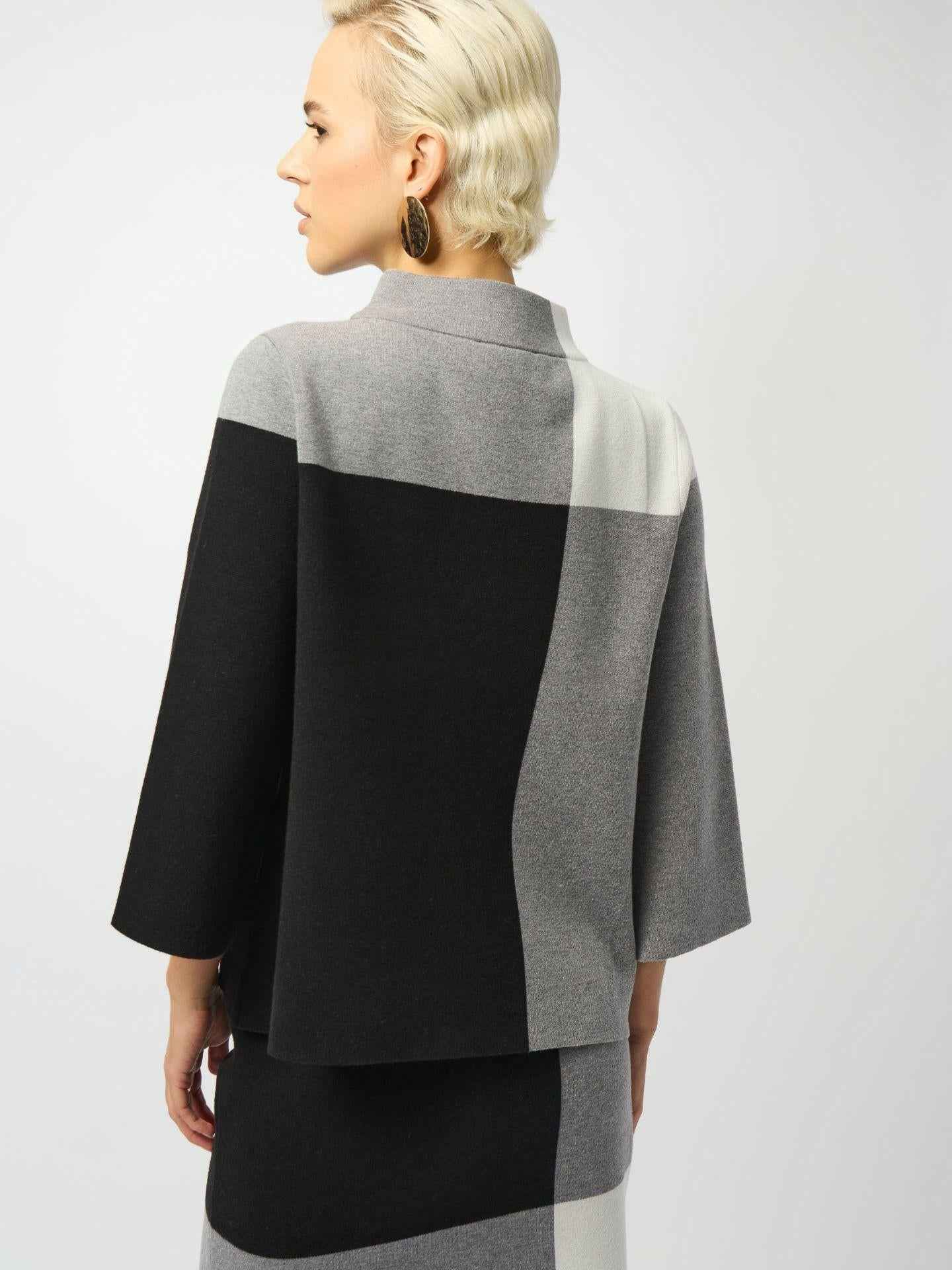 Jacquardtröja med Färgblock