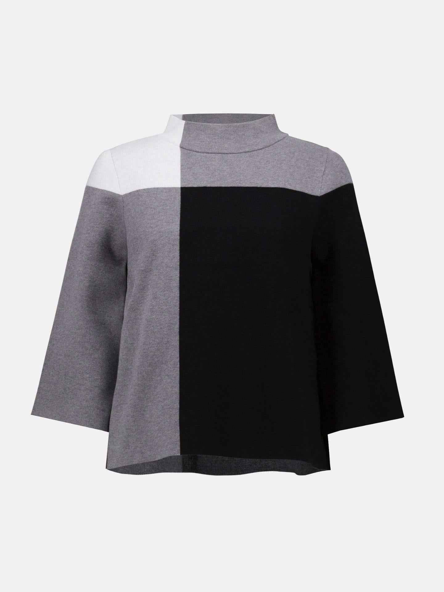 Jacquardtröja med Färgblock