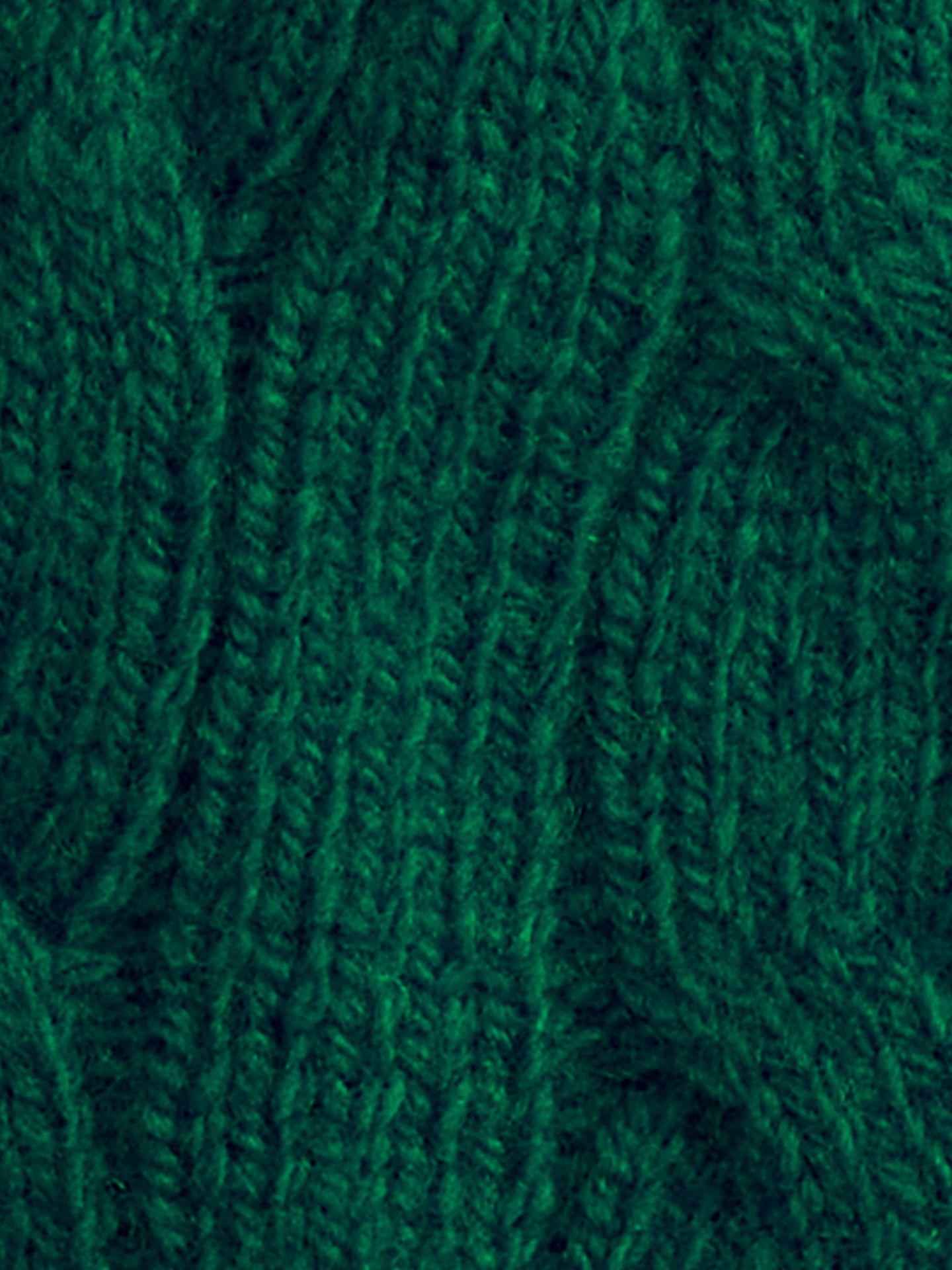 Kabelstickad Mössa i Ull/Cashmere