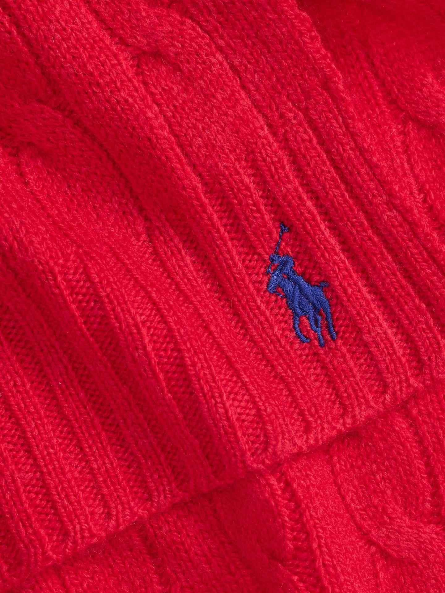 Kabelstickad Scarf i Ull/Cashmere