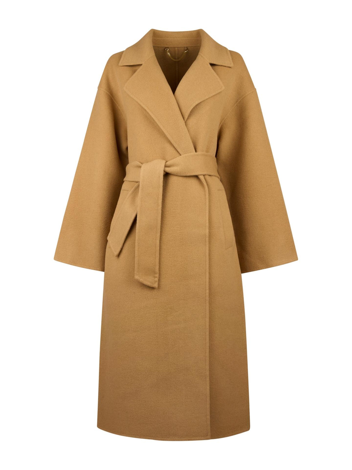 Kamelbeige Monica Oversize Ullkappa - Stenströms