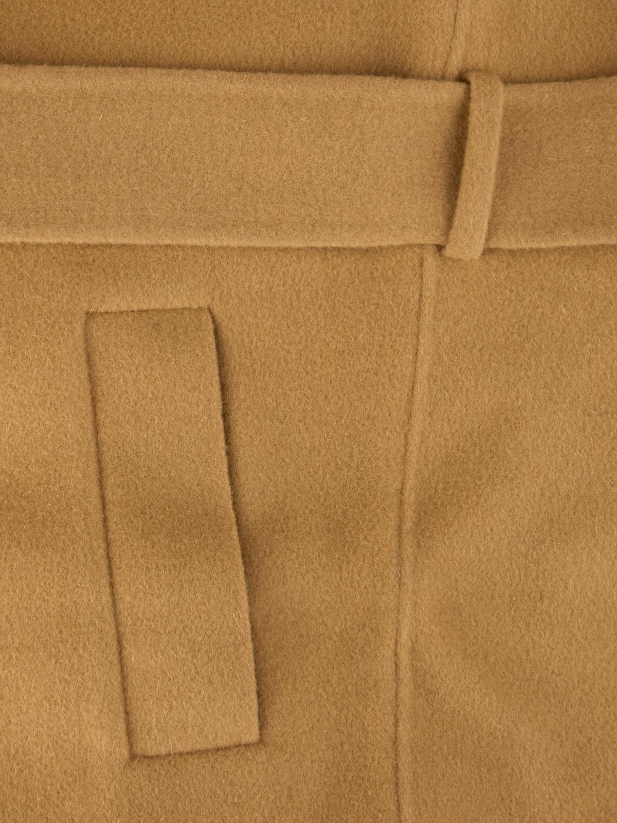 Kamelbeige Monica Oversize Ullkappa - Stenströms