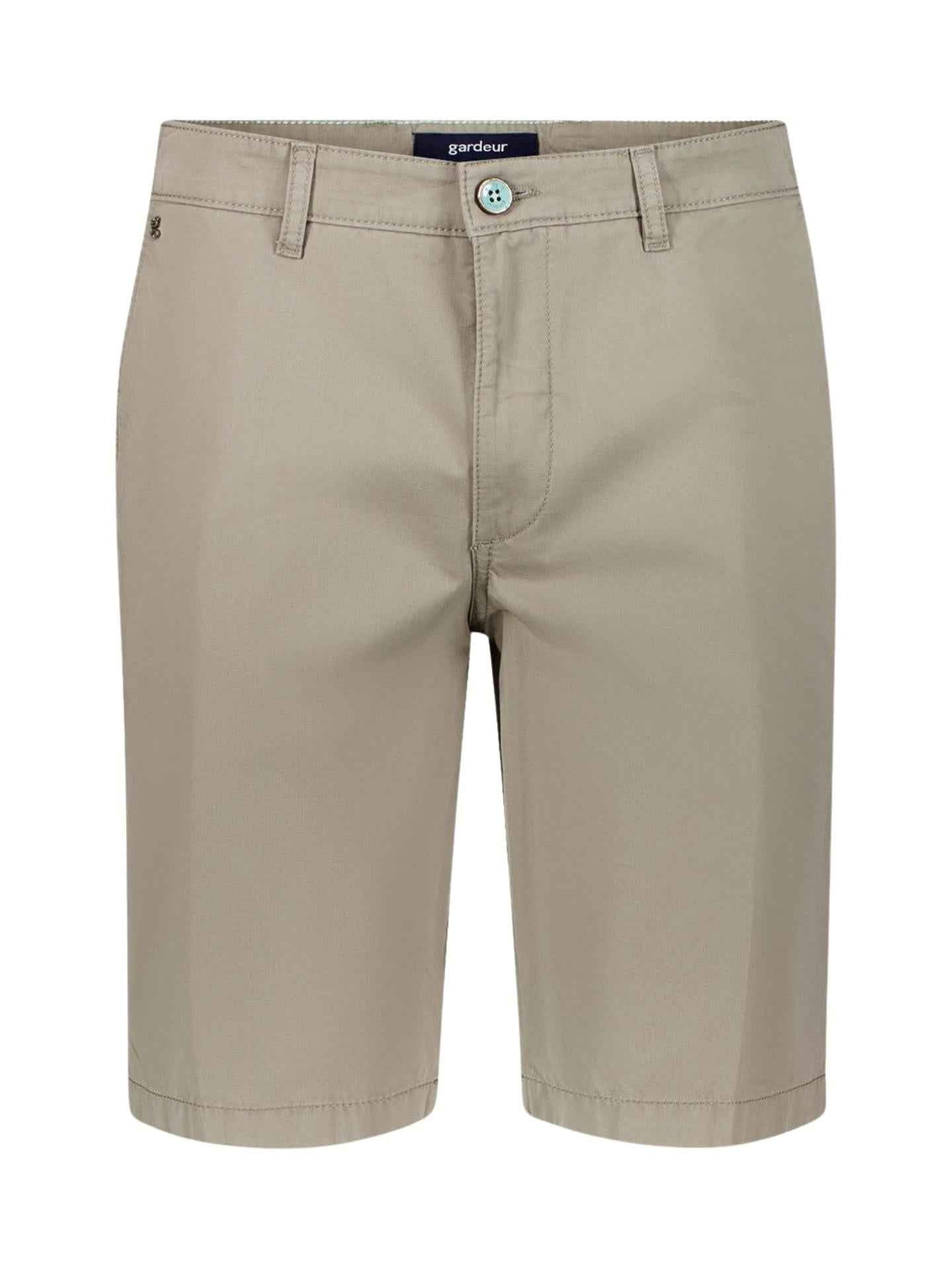 Khaki Modern Fit Bermudashorts - Gardeur