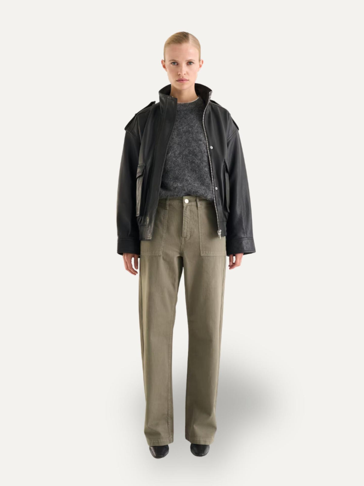Khaki Sierra Loose fit Byxor - Twist & Tango