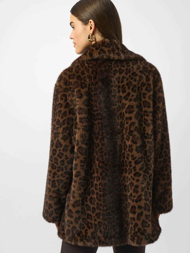 Leopardmönstrad Faux Fur Kappa