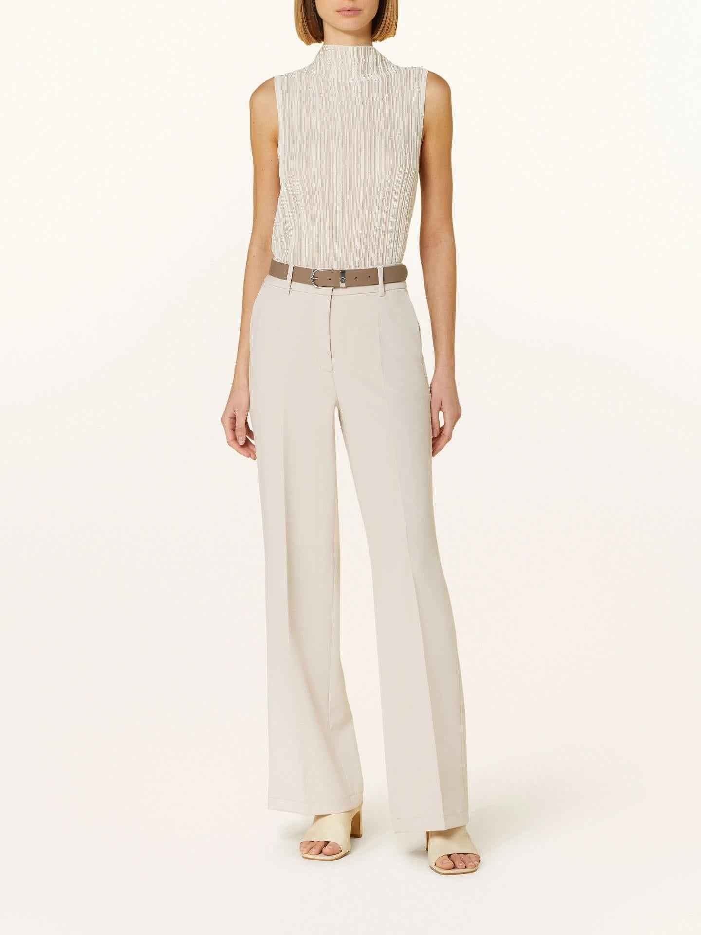 Ljusbeige Amelie Wide Leg Byxa