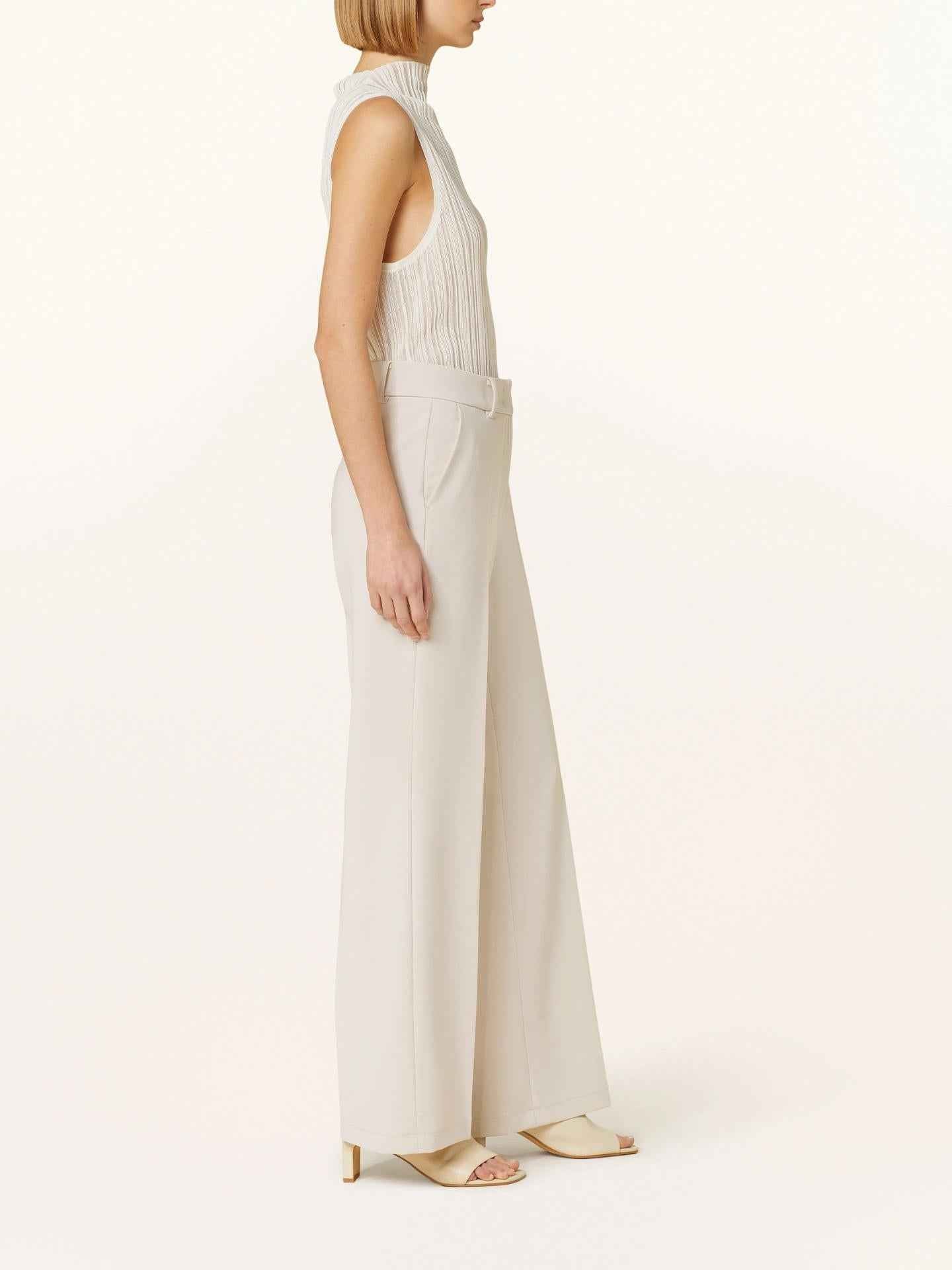 Ljusbeige Amelie Wide Leg Byxa