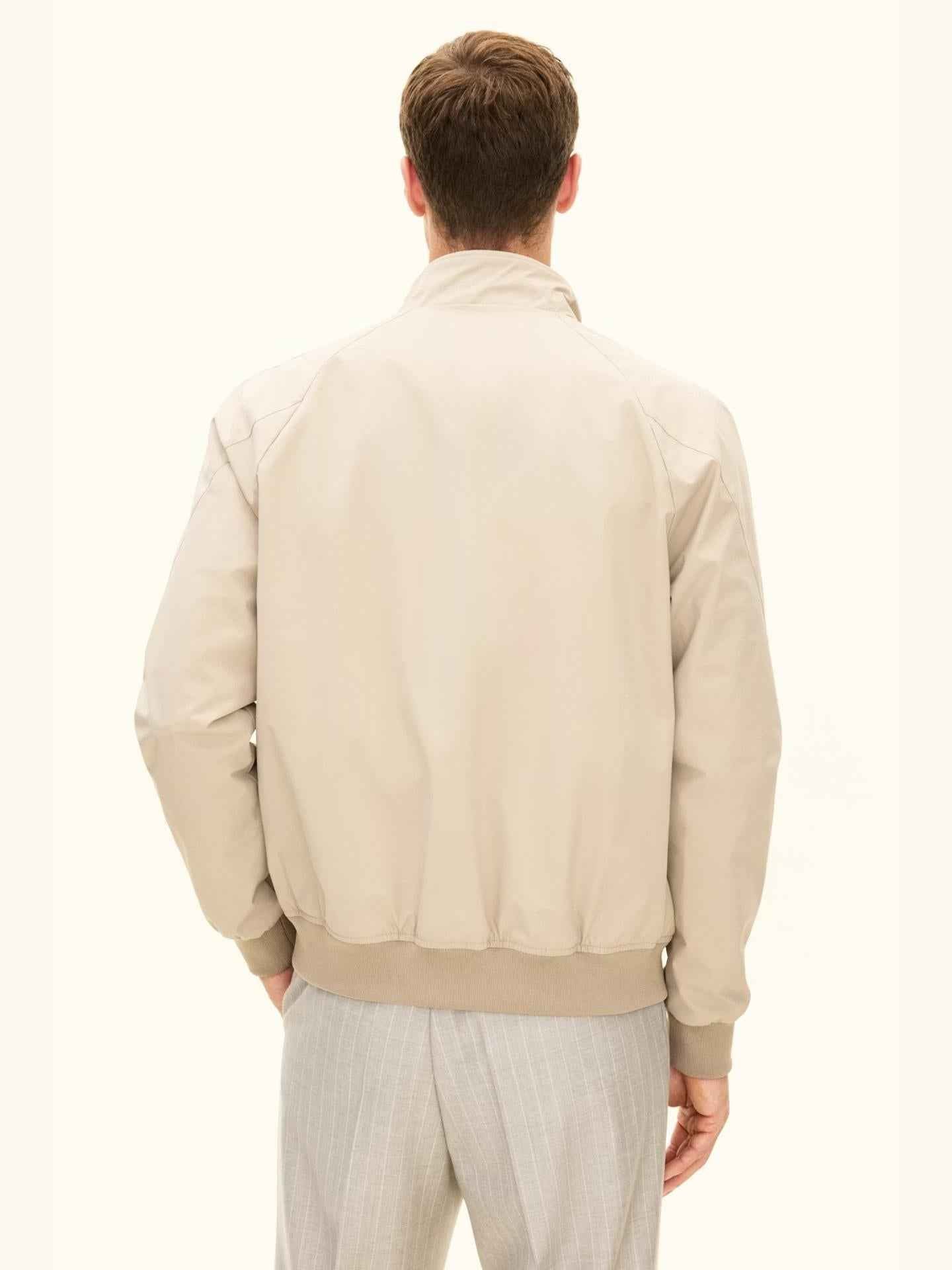 Ljusbeige Bomberjacka i Nylon