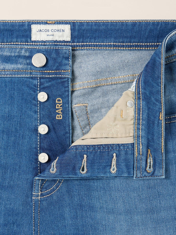 Ljusblå Bard Slim Vintage Wash Jeans - Jacob Cohen