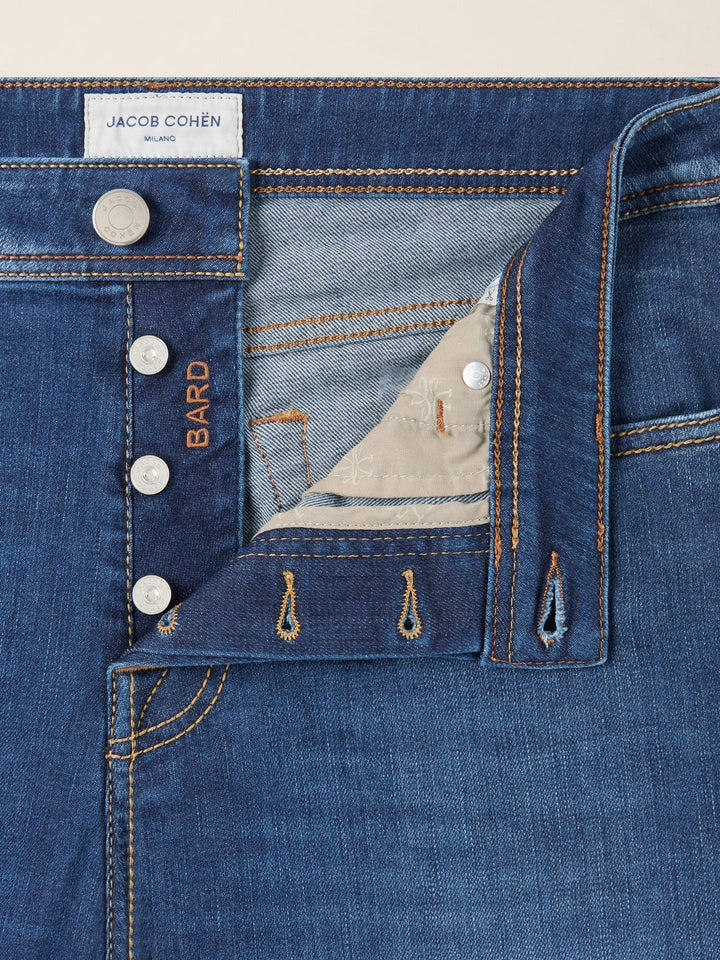 Ljusblå Bard Slim Vintage Wash Jeans - Jacob Cohen