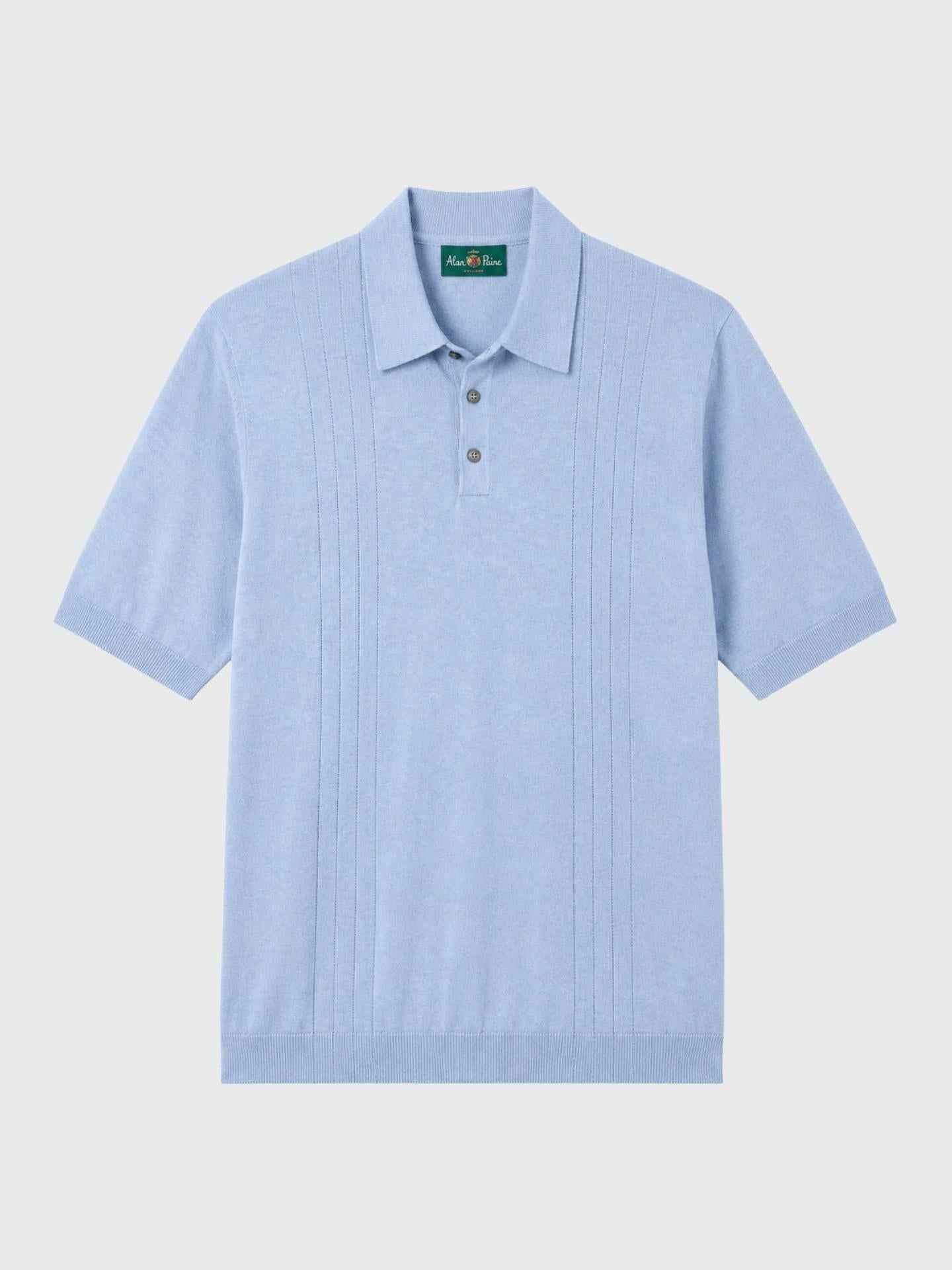 Ljusblå Luxury Cotton Piké