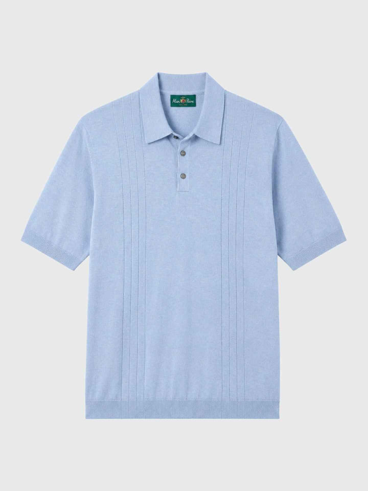 Ljusblå Luxury Cotton Piké