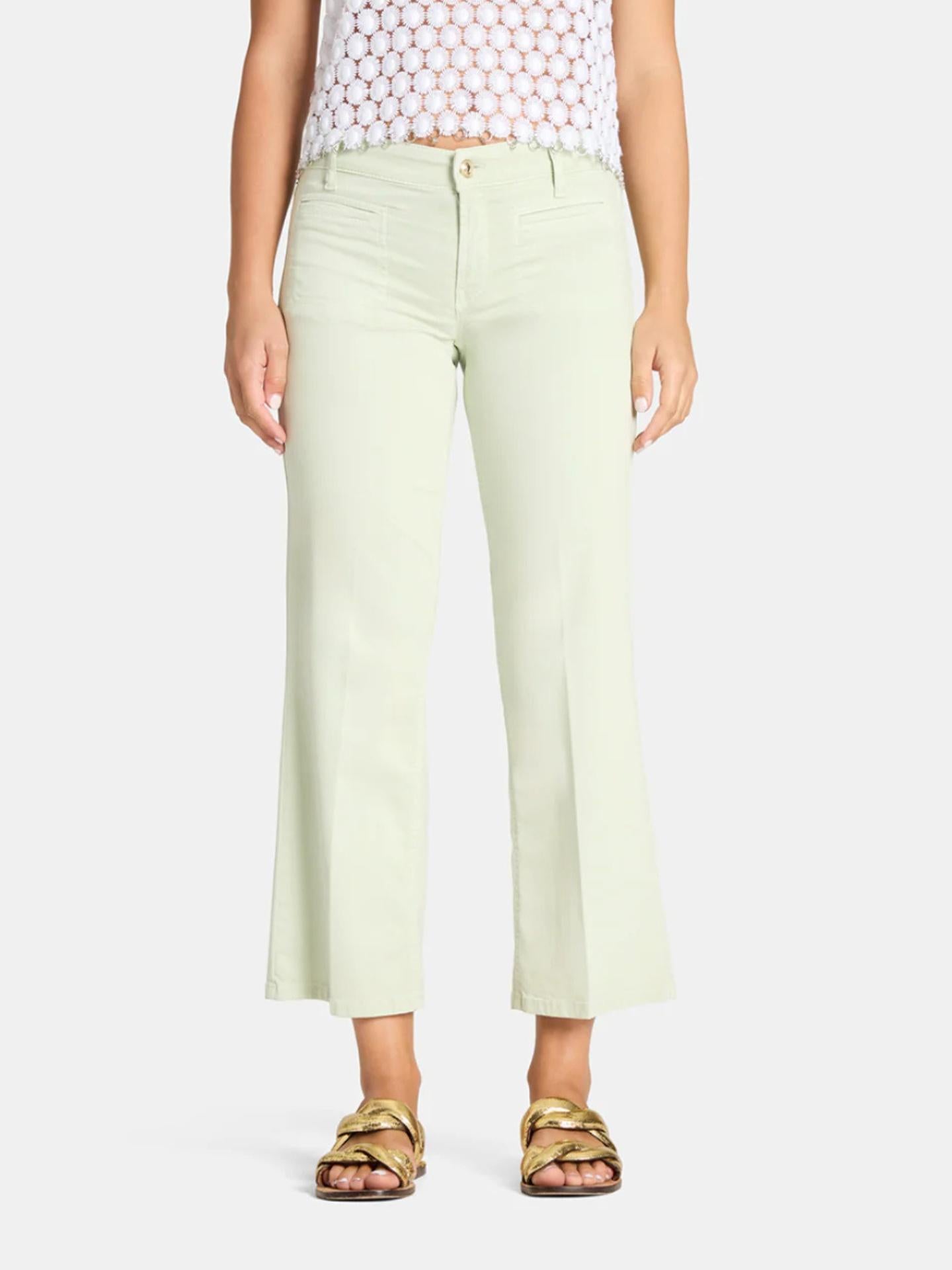 Ljusgrön Tess Cropped Jeans - Cambio