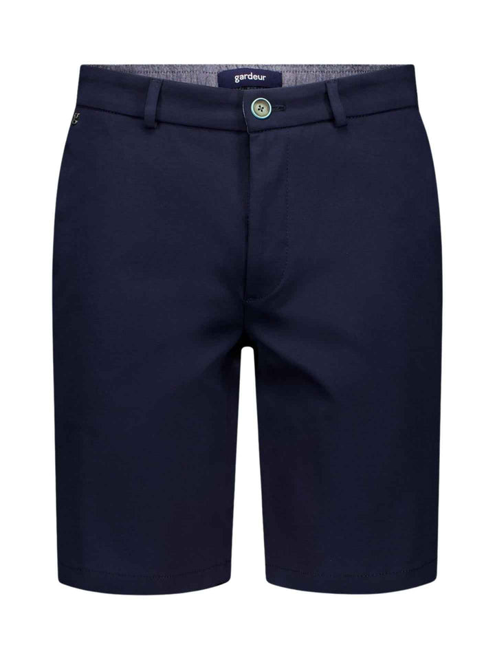 Marinblå Cotton Stretch Shorts