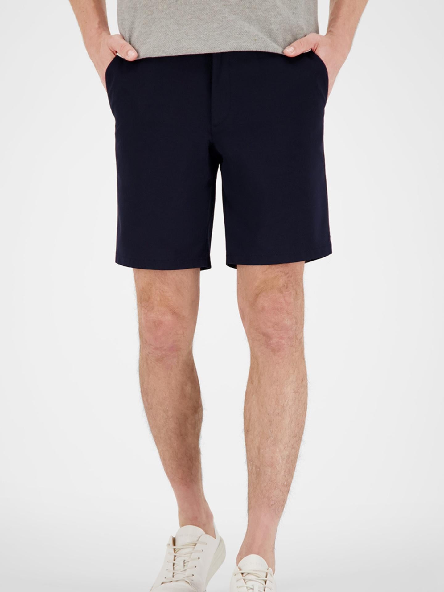 Marinblå Cotton Stretch Shorts - Gardeur