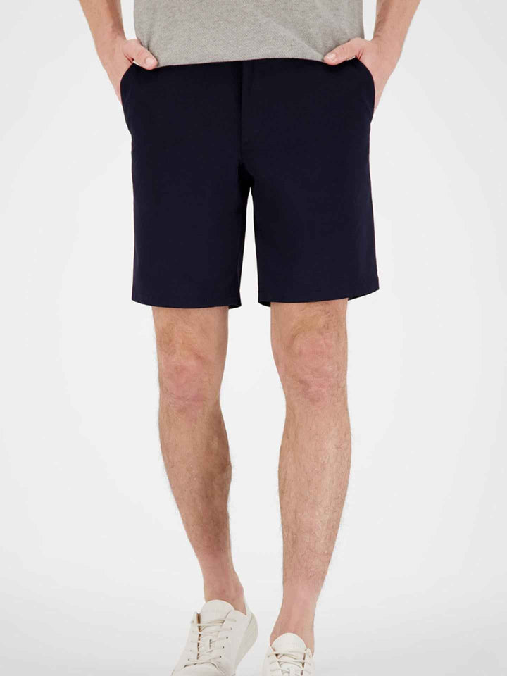 Marinblå Cotton Stretch Shorts