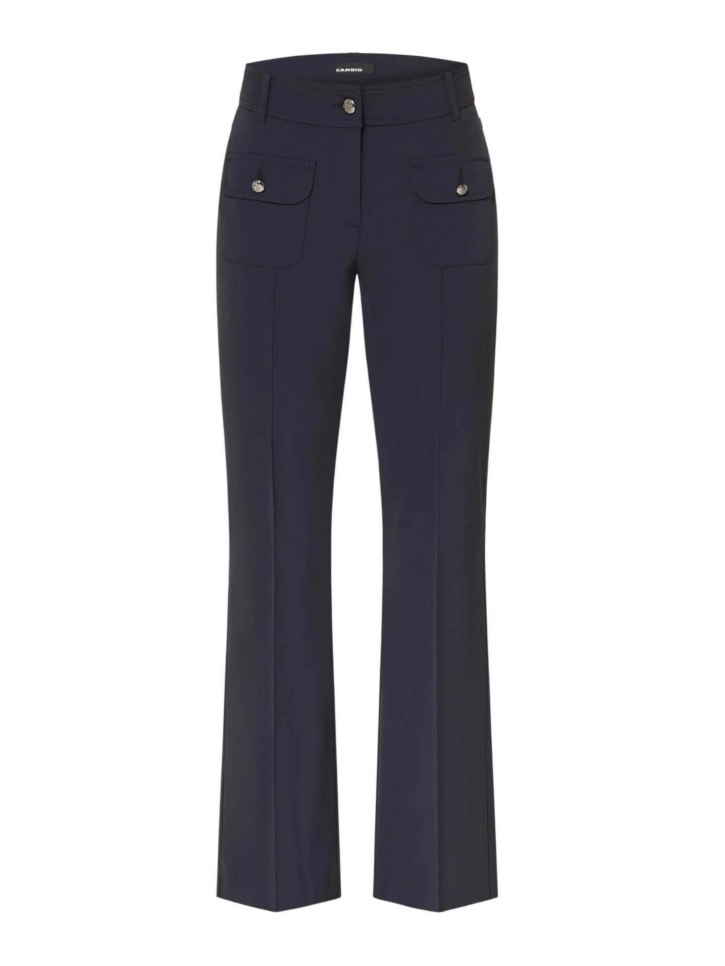 Marinblå Farah Cropped Bootcut Byxa - Cambio