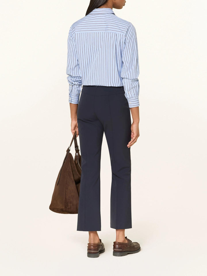 Marinblå Farah Cropped Bootcut Byxa - Cambio