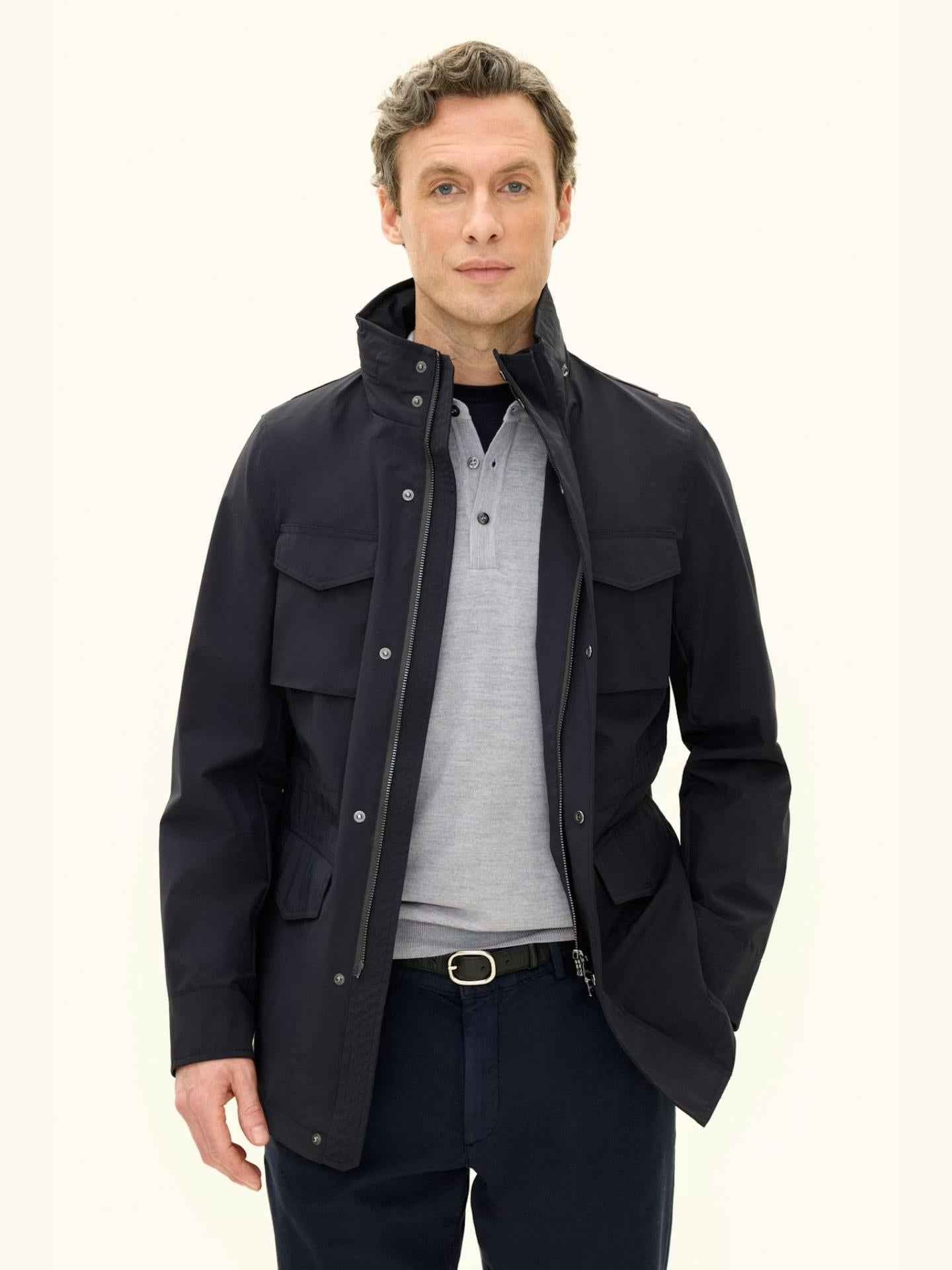 Marinblå M-65 Fältjacka - Oscar Jacobson